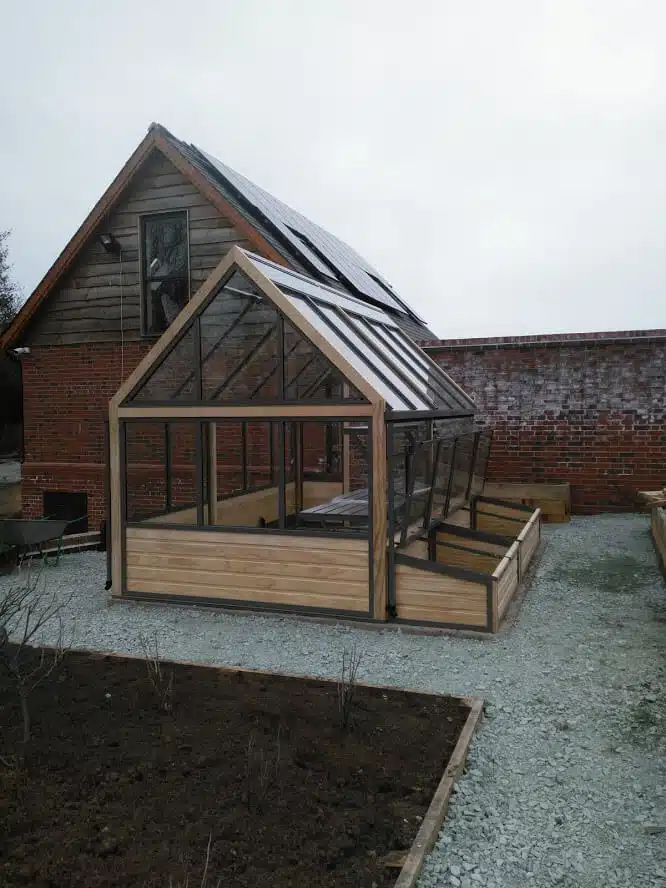 kitchen garden greenhouse