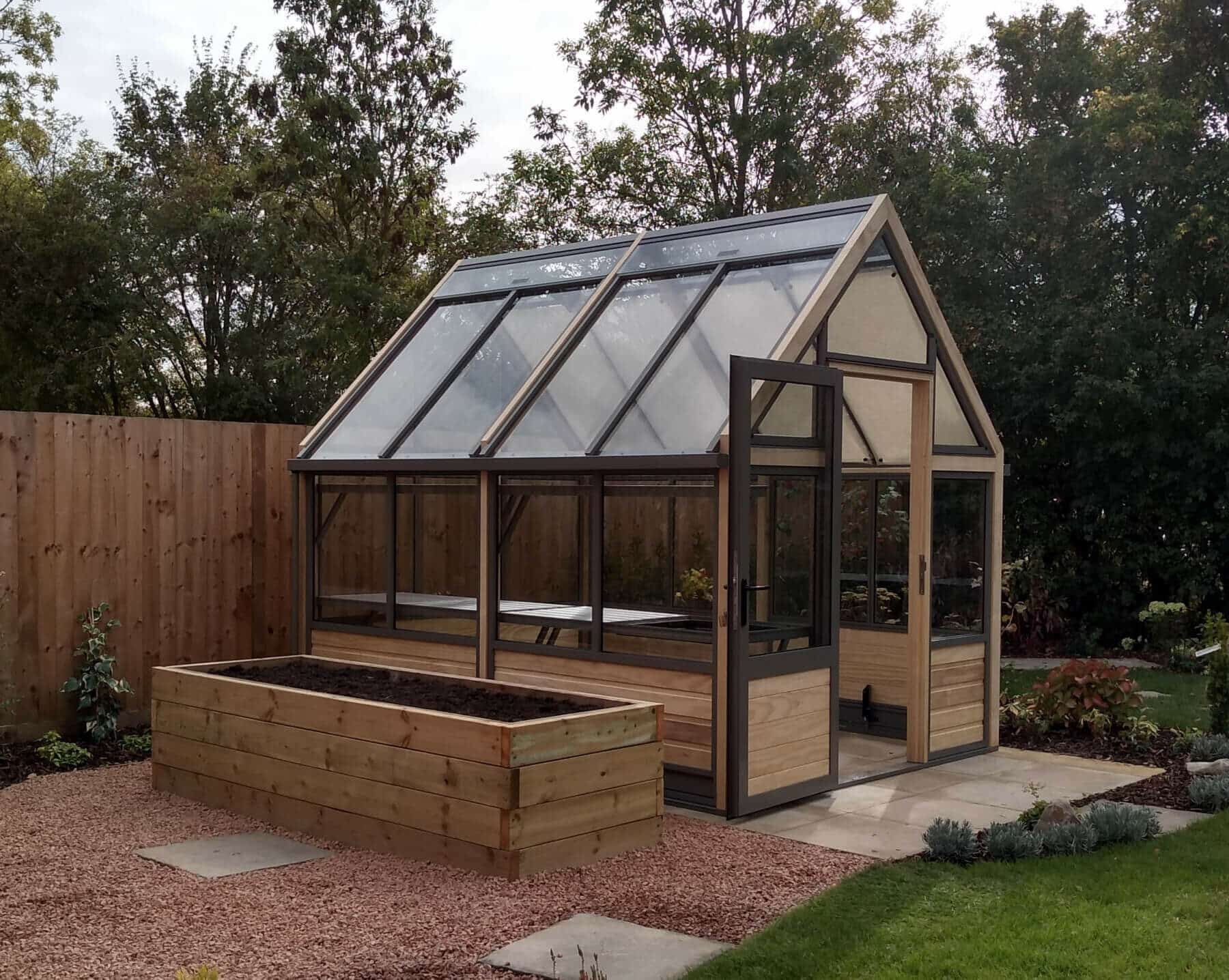 wooden greenhouse